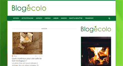 Desktop Screenshot of blog-ecolo.fr